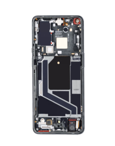 Picture of OLED Assembly with Frame for OnePlus 9 Pro (Not Compatible w/Verizon 5G UW Model) (BLACK) (Premium/Refurbished)