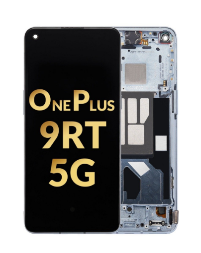 Picture of OLED Assembly with Frame for OnePlus 9RT 5G (SILVER) (Premium)