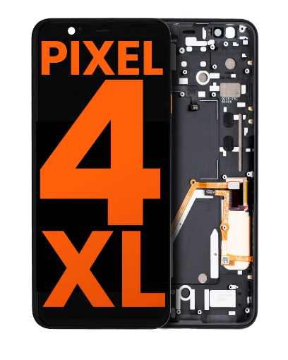 Picture of OLED Assembly with Frame for Google Pixel 4 (JUST BLACK) (Service Pack)