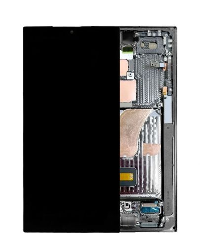 Picture of OLED Assembly with Frame for Galaxy S23 Ultra S918 (PHANTOM BLACK) (Service Pack)