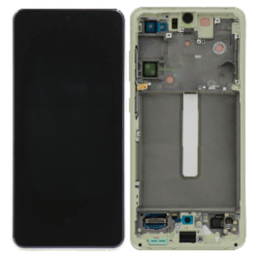 Picture of OLED Assembly with Frame for Galaxy S21 FE G990 (CLOUD GREEN) (Service Pack)
