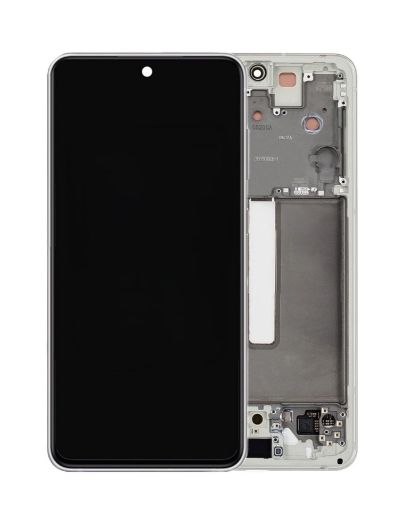 Picture of OLED Assembly with Frame for Galaxy S21 FE G990 (CLOUD WHITE) (Service Pack)