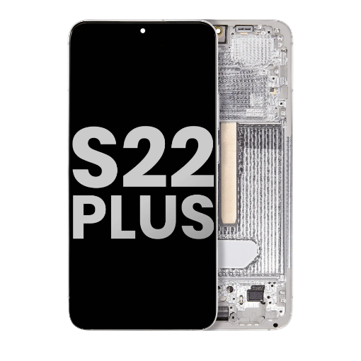 Picture of OLED Assembly with Frame for Galaxy S22 Plus (S906) (WHITE) (Premium)