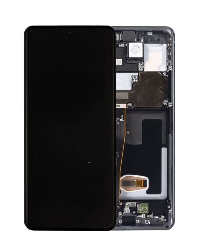 Picture of OLED Assembly with Frame for Galaxy S20 Ultra (G988) (Aftermarket) (COSMIC BLACK)
