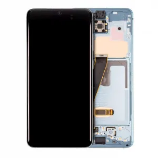 Picture of OLED Assembly with Frame for Galaxy S20 (G980 / G981) (Not Compatible with Verizon) (CLOUD WHITE) (Aftermarket)