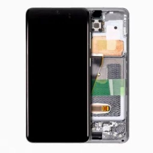Picture of OLED Assembly with Frame for Galaxy S20 (G980 / G981) (Not Compatible with Verizon) (COSMIC BLACK) (Aftermarket)