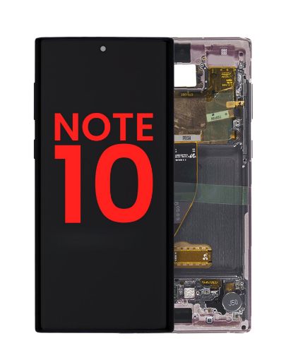 Picture of OLED Assembly with Frame for Galaxy Note 10 N970 (AURA PINK) (Aftermarket)