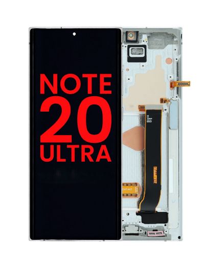 Picture of OLED Assembly with Frame for Galaxy Note 20 Ultra N985 / N986 (MYSTIC WHITE) (Aftermarket)