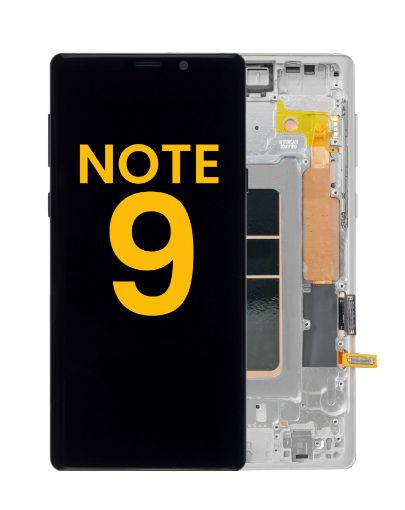 Picture of OLED Assembly with Frame for Galaxy Note 9 N960 (CLOUD SILVER) (Premium)