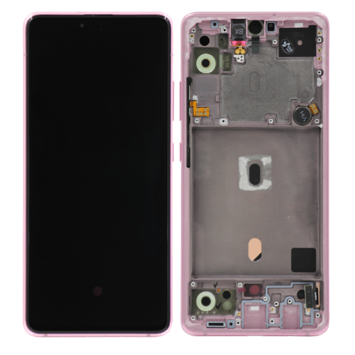 Picture of OLED Assembly with Frame for Galaxy A51 5G (A516 / 2020) (PRISM CUBE PINK) (Non Verizon) (Service Pack)