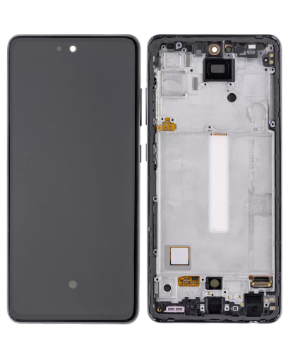 Picture of OLED Assembly with Frame for Galaxy A52 4G (A525 / 2021) / A52 5G (A526 / 2021) / A52s 5G (A528 / 2021) (AWESOME BLACK) (Service Pack)
