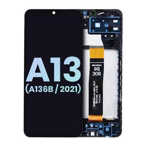 Picture of OLED Assembly with Frame for Galaxy A13 5G (A136B / 2021) (Service Pack)