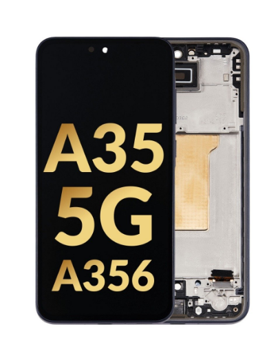 Picture of OLED Assembly with Frame for Galaxy A35 5G (A356 / 2024) (AWESOME NAVY) (Premium)