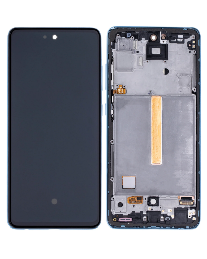 Picture of OLED Assembly with Frame (AWESOME BLUE) (Service Pack)for Galaxy A52 4G (A525 / 2021) / A52 5G (A526 / 2021) / A52S 5G (A528 / 2021)