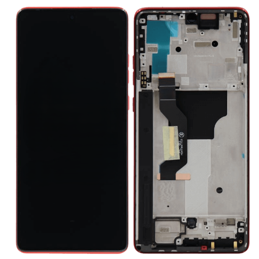 Picture of Motorola Moto G Stylus 5G (XT2419 / 2024) OLED Assembly w/ Frame (SCARLET WAVE) (Premium)