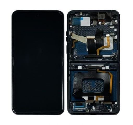 Picture of Main OLED Assembly with Frame for Motorola Moto Razr 50 (XT2453 / 2024) (BLACK) (Premium)