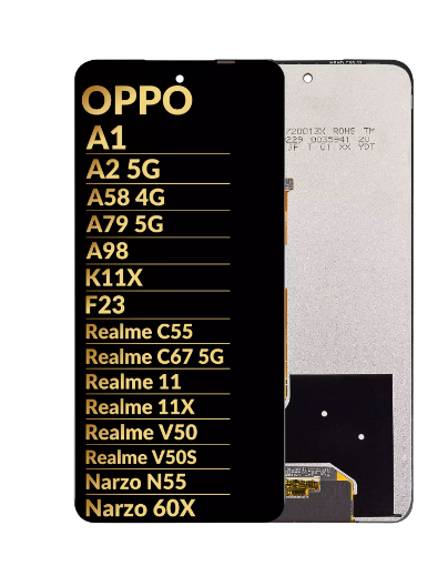Picture of LCD Assembly without Frame for OPPO A1 (2023) / A2 5G / A58 4G / A79 5G / A98 / K11X / F23 / Realme C55 / C67 5G / 11 / 11X / V50 / V50S / Narzo N55 / Narzo 60X (Premium)