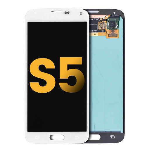 Picture of LCD Assembly without Frame for Galaxy S5 (G900) (WHITE) (Premium)
