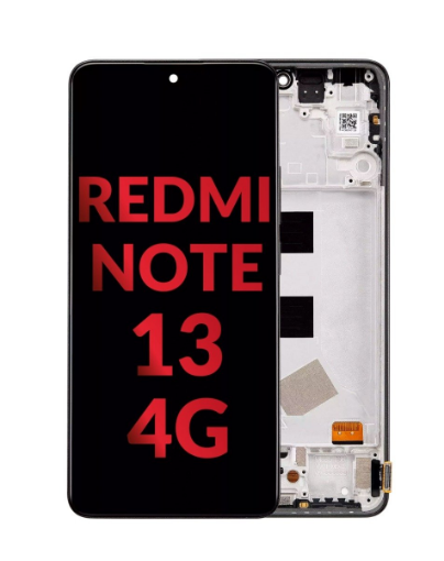 Picture of LCD Assembly with Frame for Xiaomi Redmi Note 13 4G (MIDNIGHT BLACK) (Aftermarket)