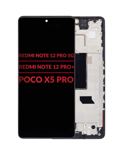 Picture of LCD Assembly with Frame for Xiaomi Redmi Note 12 Pro 5G / Redmi Note 12 Pro+ / Poco X5 Pro (Aftermarket)