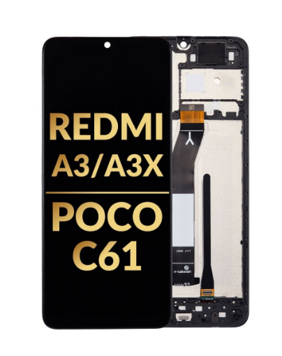 Picture of LCD Assembly with Frame for Xiaomi Redmi A3 / A3x / Poco C61 (Premium)