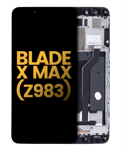 Picture of LCD Assembly with Frame for ZTE Blade X Max (Z983) (BLACK) (Premium)