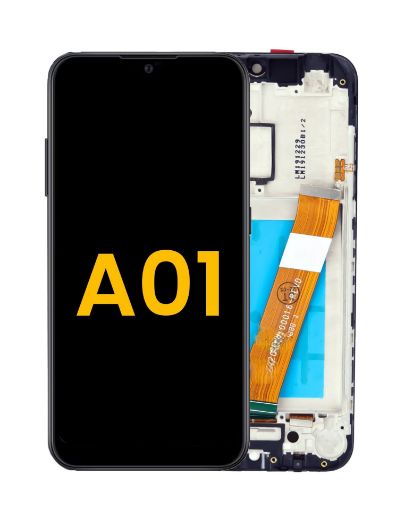 Picture of LCD Assembly with Micro Frame (Narrow FPC Connector) (144.2mm) for Galaxy A01 (A015 / 2020) (Premium)