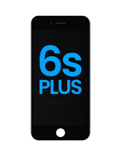 Picture of LCD Assembly with Steel Plate for iPhone 6S Plus (Black) (Premium)