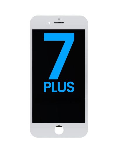 Picture of LCD Assembly with Steel Plate for iPhone 7 Plus (White) (Aftermarket Incell / QV7)