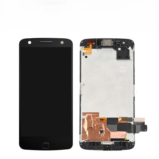 Picture of LCD Assembly with Frame for Motorola Moto Z Force (XT1650-02) (BLACK) (Premium)