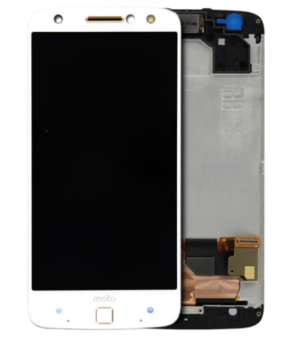 Picture of LCD Assembly with Frame for Motorola Moto Z Force (XT1650-02) (WHITE) (Premium)