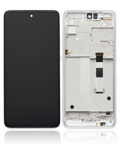 Picture of LCD Assembly with Frame for Motorola One 5G Ace (XT2113-1 / 2) (SILVER) (Premium)