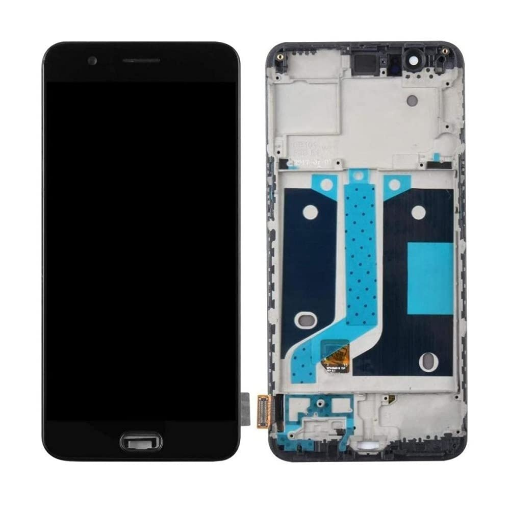 Picture of LCD Assembly with Frame for OnePlus 5 (A5000) (BLACK) (Premium)
