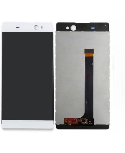 Picture of LCD Assembly with Frame for Sony Xperia C6 XA Ultra (F3211 / F3213) (WHITE) (Premium)
