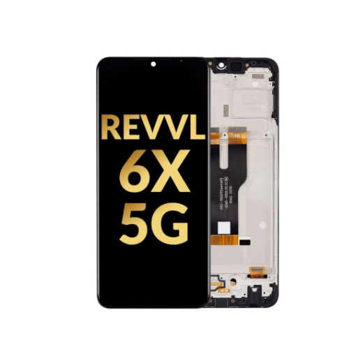 Picture of LCD Assembly with Frame for T-Mobile Revvl 6X 5G (BLACK) (Premium)