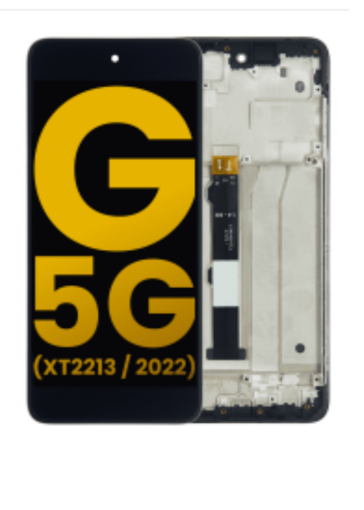 Picture of LCD Assembly with Frame for Motorola G 5G 2022 (XT2213) (BLACK) (Premium)