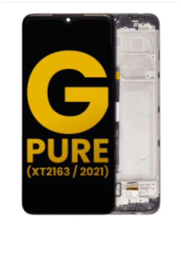 Picture of LCD Assembly with Frame for Motorola G Pure (XT2163 / 2021) (BLACK) (Premium)