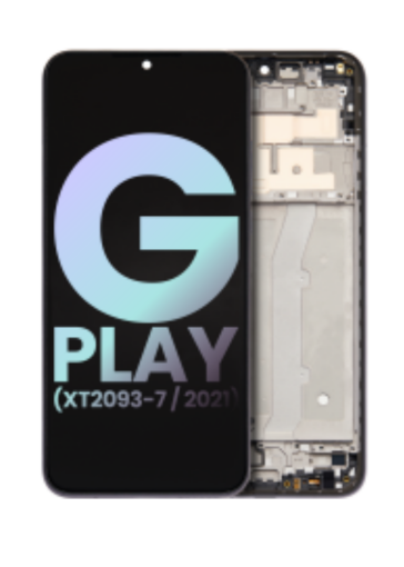 Picture of LCD Assembly with Frame for Motorola Moto G Play (XT2093 / 2021) (GRAY) (Premium)