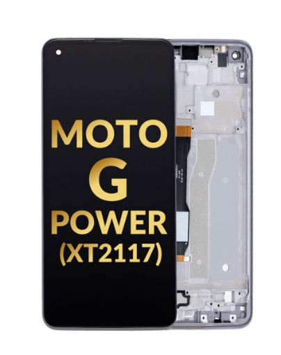 Picture of LCD Assembly with Frame for Motorola Moto G Power (XT2117 / 2021) (GRAY) (Premium/Assembled)