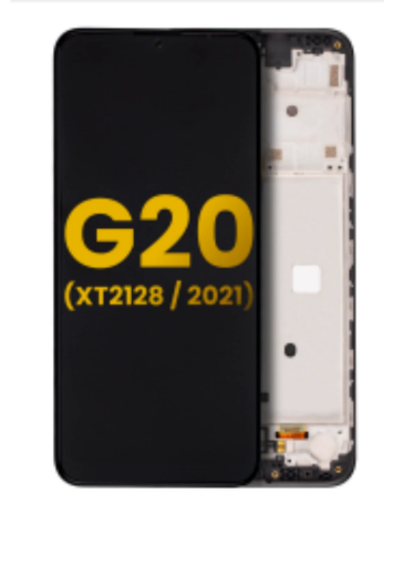 Picture of LCD Assembly with Frame for Motorola Moto G20 (XT2128 / 2021) (BLACK) (Premium)