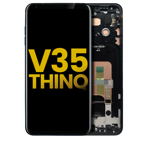 Picture of LCD Assembly with Frame for LG V35 ThinQ (BLACK) (Premium)