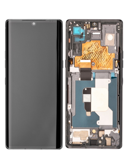 Picture of LCD Assembly with Frame for LG Velvet 5G G900 (Not Compatible With Verizon UW Model) (SILVER) (Premium / Refurbished)