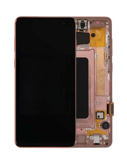 Picture of LCD Assembly with Frame for Galaxy S10 Plus (G975) (without Fingerprint Sensor) (FLAMINGO PINK) (Aftermarket)