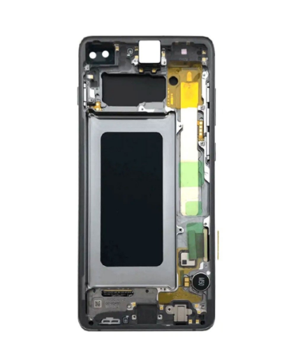 Picture of LCD Assembly with Frame for Galaxy S10 Plus (G975) (without Fingerprint Sensor) (PRISM BLACK) (Aftermarket)