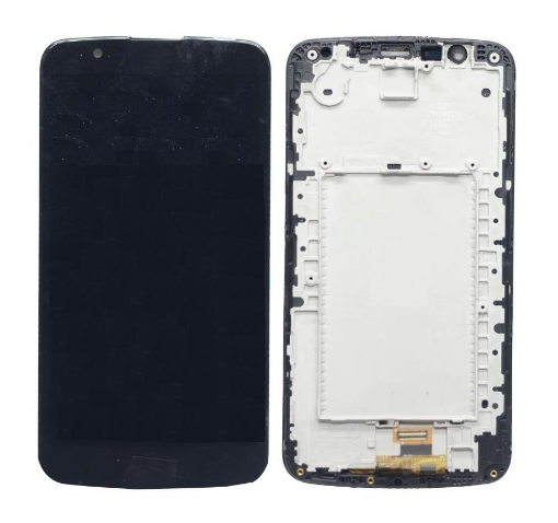 Picture of LCD Assembly with Frame for LG K10 (K410 / 2016) (BLACK) (Premium)