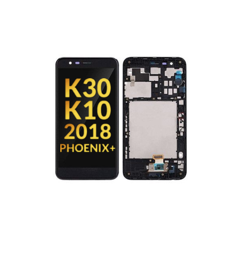 Picture of LCD Assembly with Frame for LG K30 / K10 (2018) / Phoenix Plus (BLACK) (Premium)