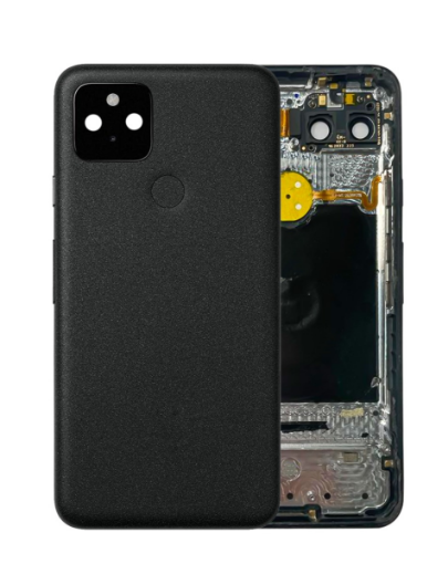 Picture of Housing Frame w/ Small Components Pre-Installed for Google Pixel 5 (JUST BLACK) (OEM Pull C Grade)