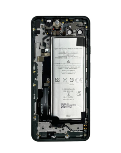 Picture of Housing Frame w/ Small Components Pre-Installed for Google Pixel 5A (BLACK) (OEM Pull B Grade)