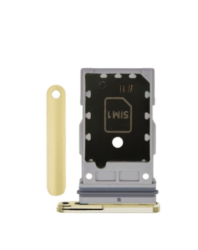 Picture of Dual Sim Card Tray for Galaxy S24 / S24 Plus (AMBER YELLOW)