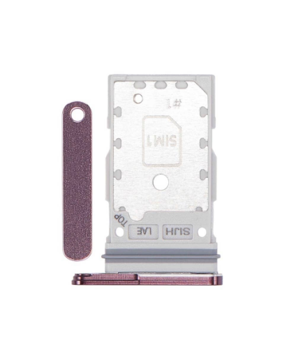 Picture of Dual Sim Card Tray for Galaxy S22 Ultra 5G (BURGUNDY)